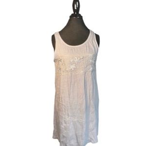 Linen Blend Tank Dress